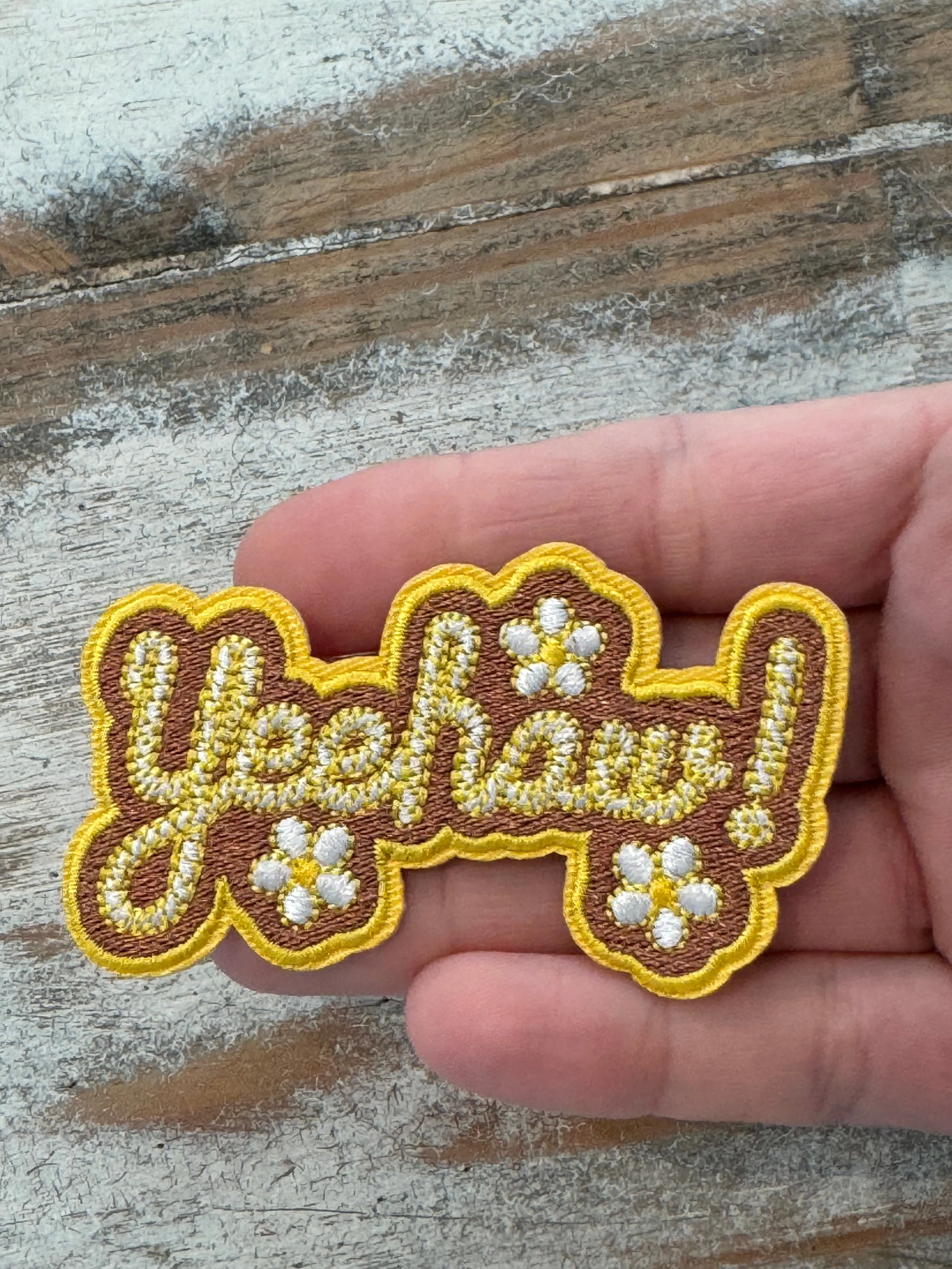 Yee Haw Iron On Patches (Various Color Options)