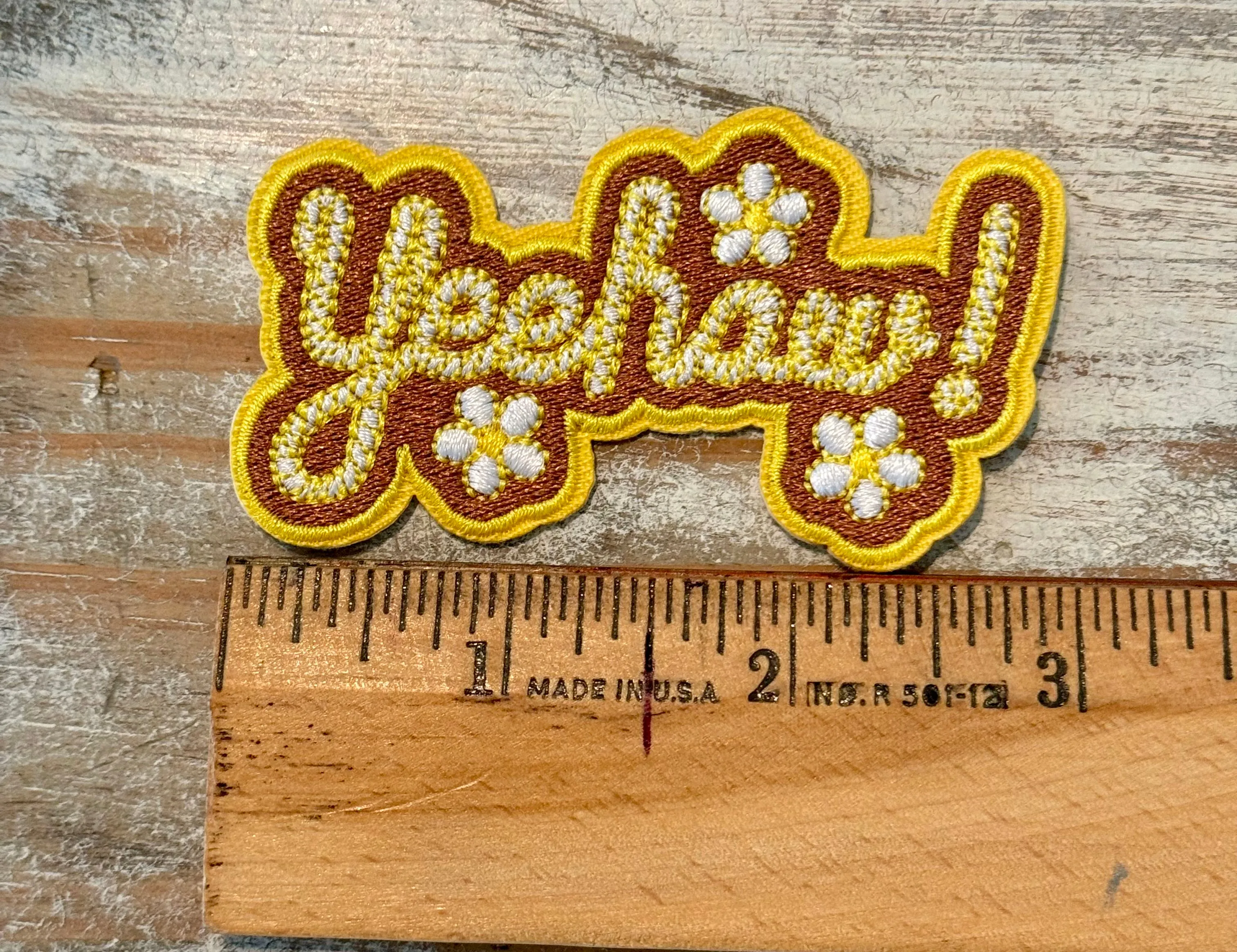 Yee Haw Iron On Patches (Various Color Options)