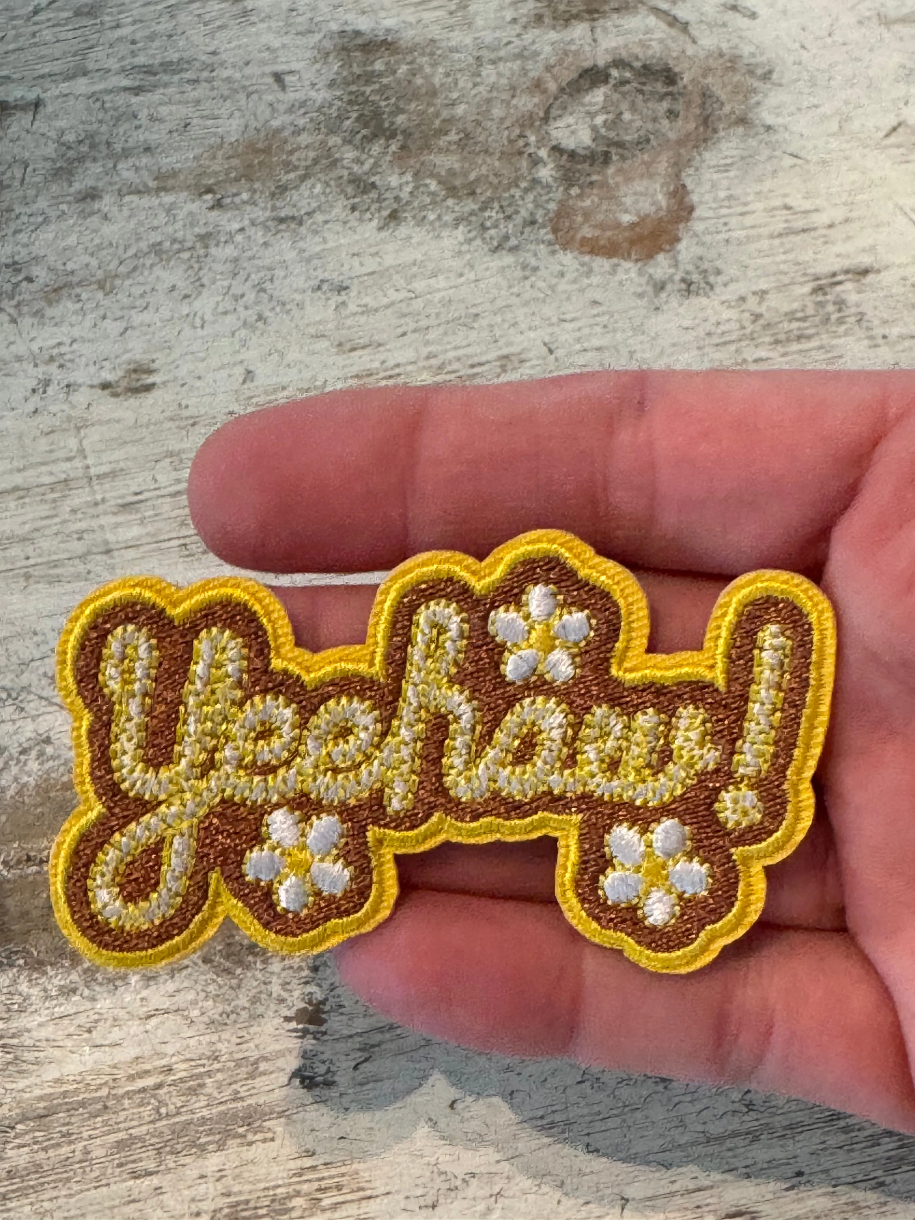 Yee Haw Iron On Patches (Various Color Options)