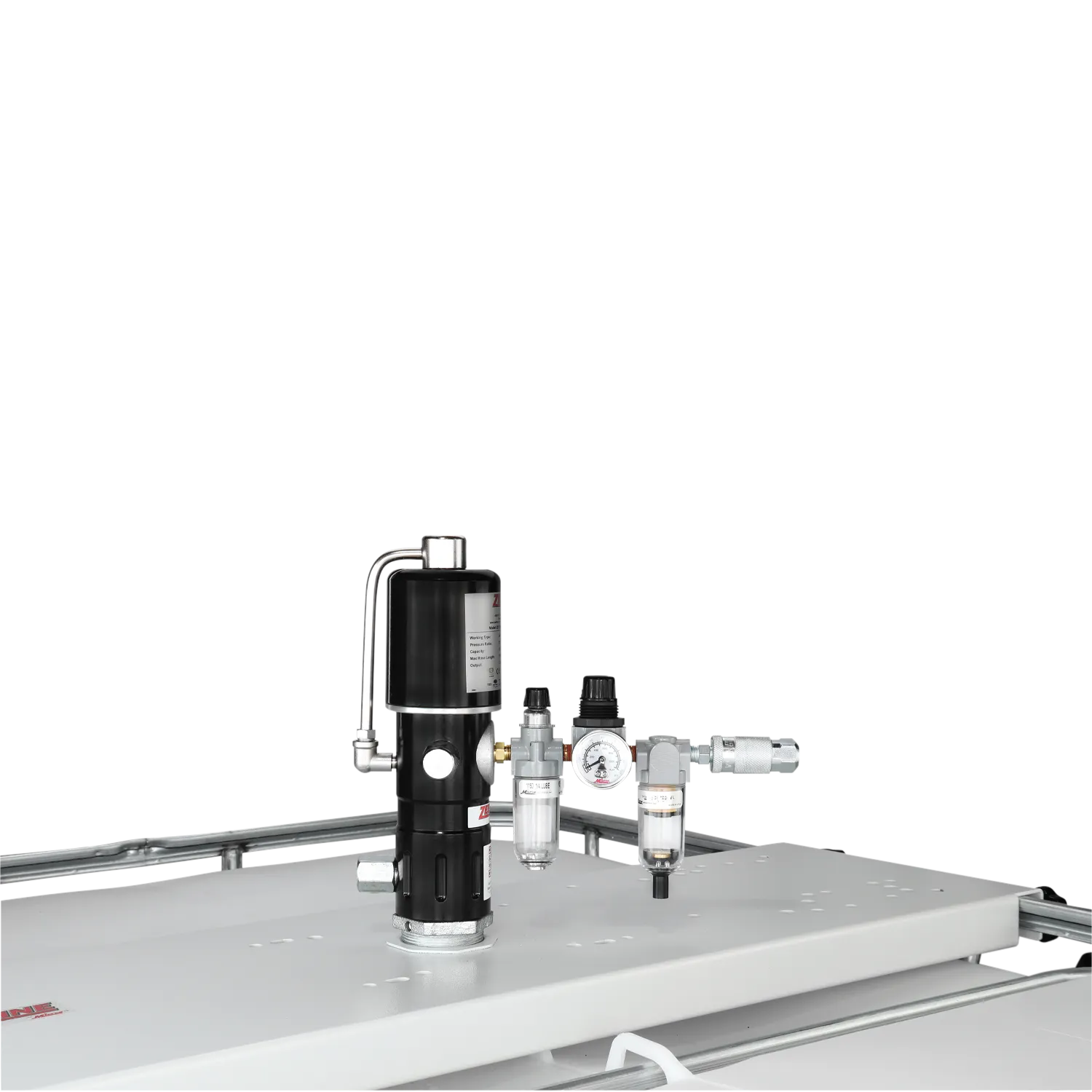 ZE1730K – 5:1 Pneumatic Stub Style Standard Flow Rate Piston Pump with FRL